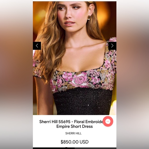 Sherri hill beautiful beaded cocktail size 4 - Picture 4 of 14